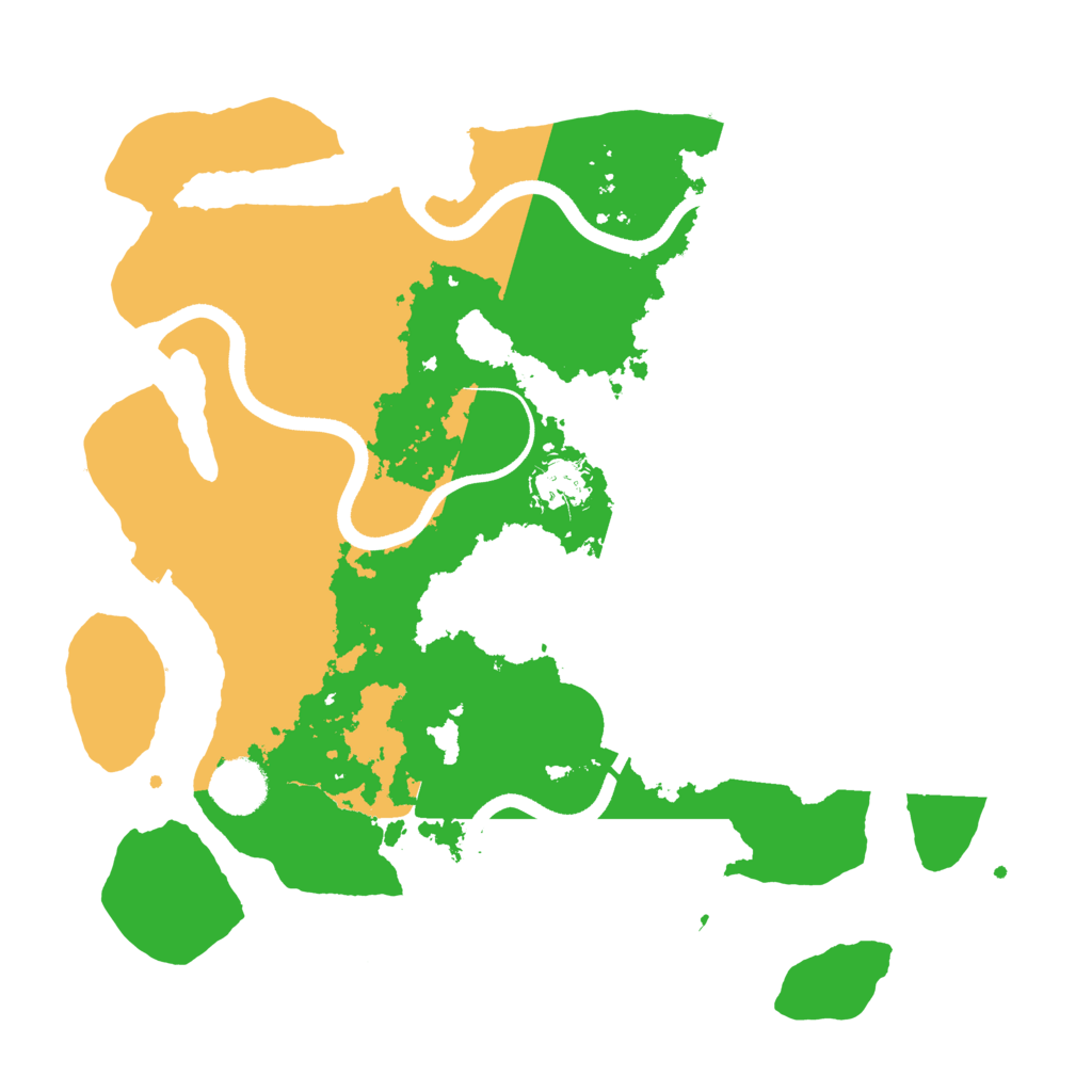 Biome Rust Map: Procedural Map, Size: 3500, Seed: 1158312129