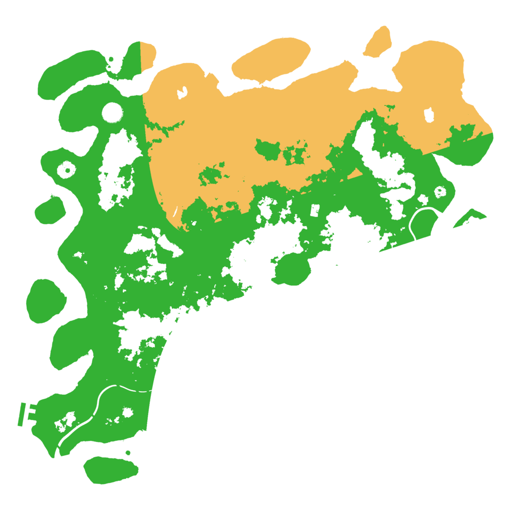 Biome Rust Map: Procedural Map, Size: 4500, Seed: 15546