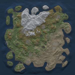 Thumbnail Rust Map: Procedural Map, Size: 4250, Seed: 1762728946, 19 Monuments