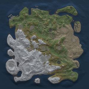 Thumbnail Rust Map: Procedural Map, Size: 4250, Seed: 1943571330, 19 Monuments