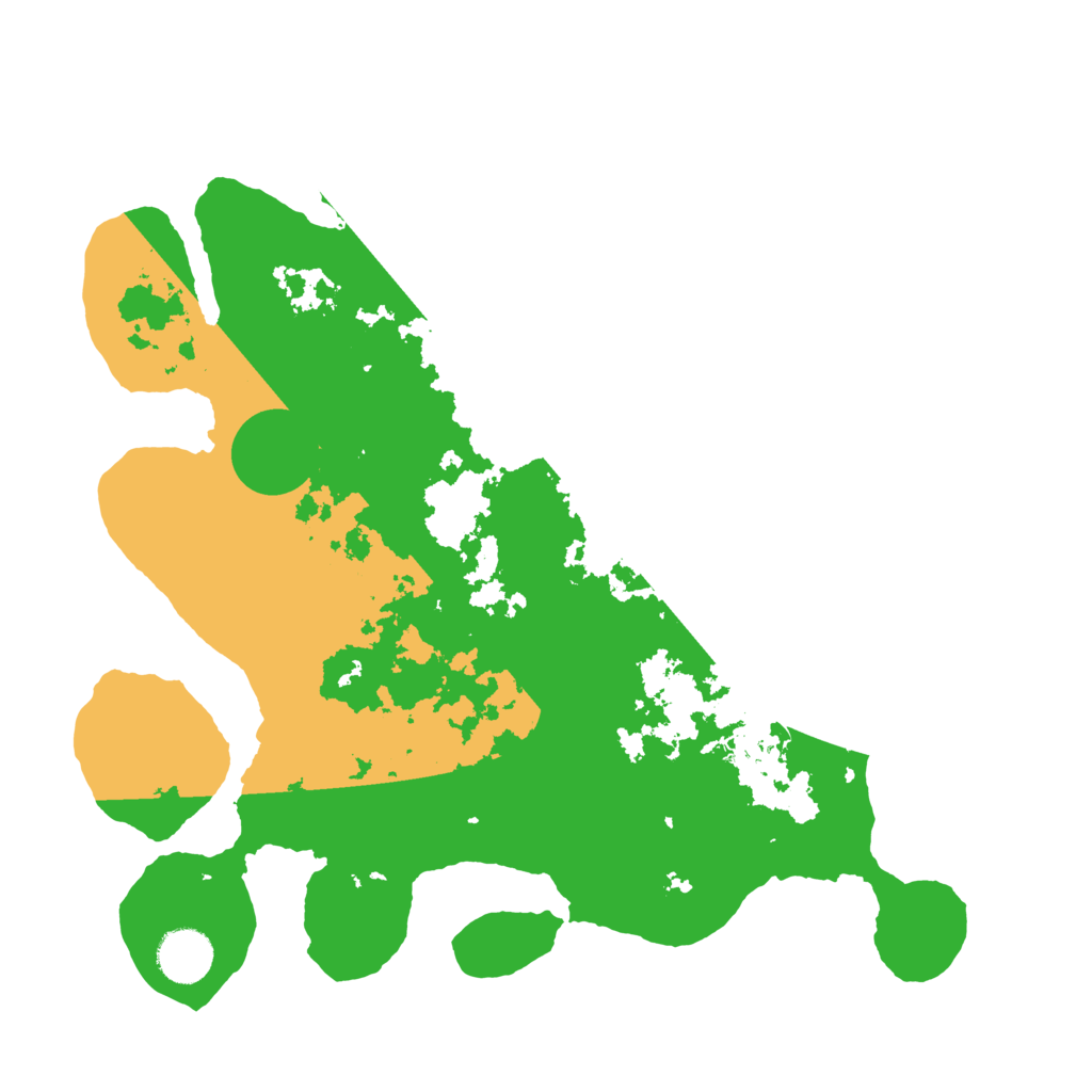 Biome Rust Map: Barren, Size: 3500, Seed: 25091971