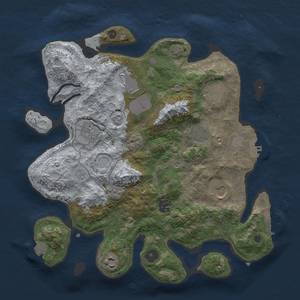 Thumbnail Rust Map: Procedural Map, Size: 3500, Seed: 60306786, 16 Monuments