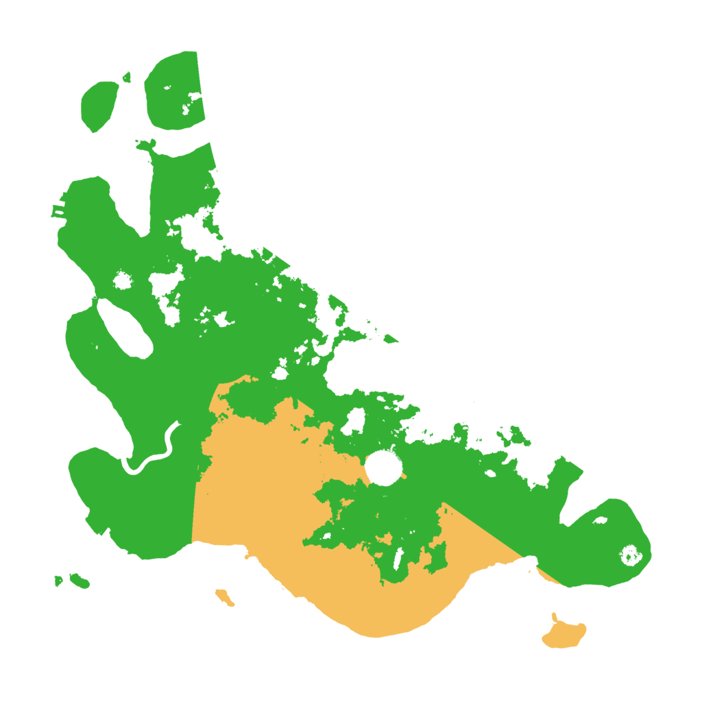 Biome Rust Map: Procedural Map, Size: 3500, Seed: 26516