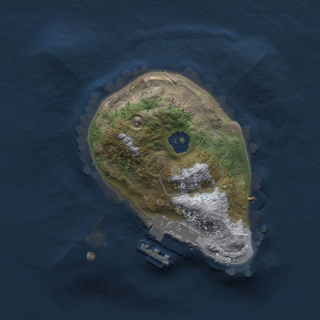 Rust Map: Procedural Map, Size: 1500, Seed: 489222, 2 Monuments