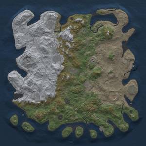 Thumbnail Rust Map: Procedural Map, Size: 4500, Seed: 245040449, 19 Monuments