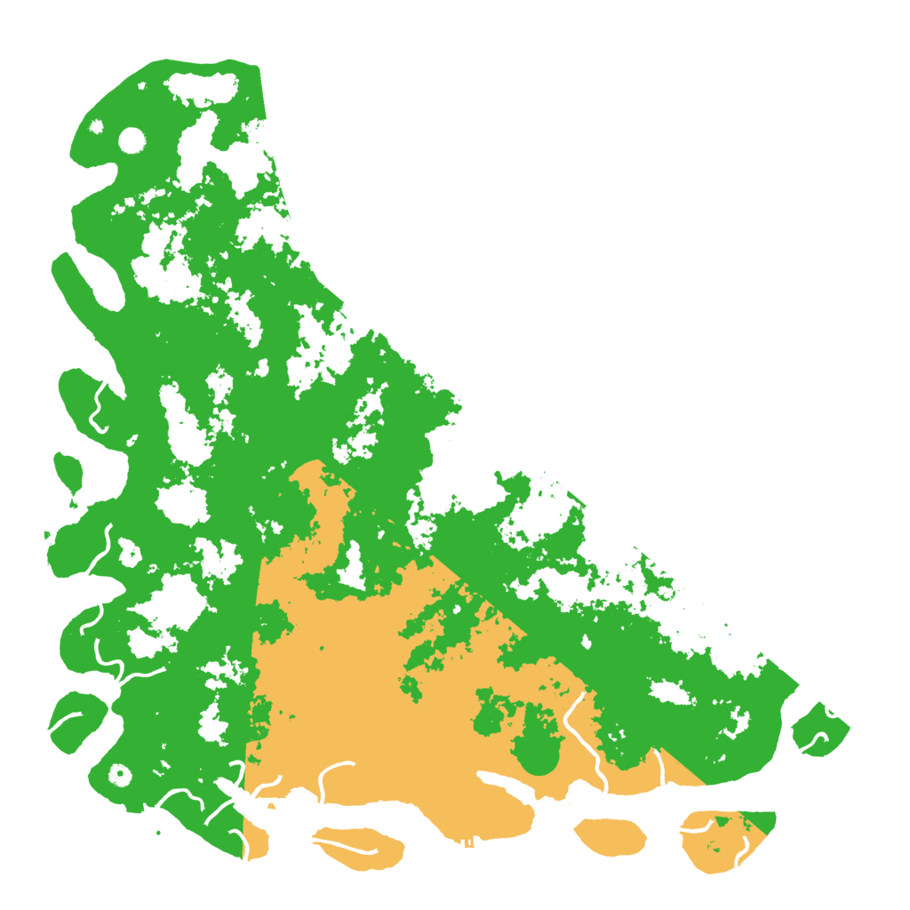 Biome Rust Map: Procedural Map, Size: 6000, Seed: 724234918
