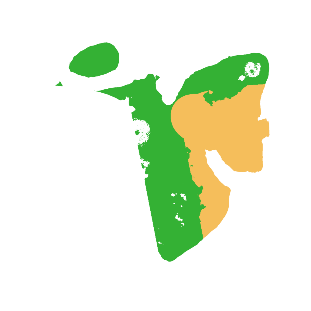 Biome Rust Map: Procedural Map, Size: 2000, Seed: 11167