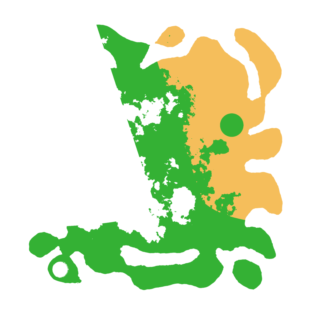 Biome Rust Map: Barren, Size: 3500, Seed: 32434221