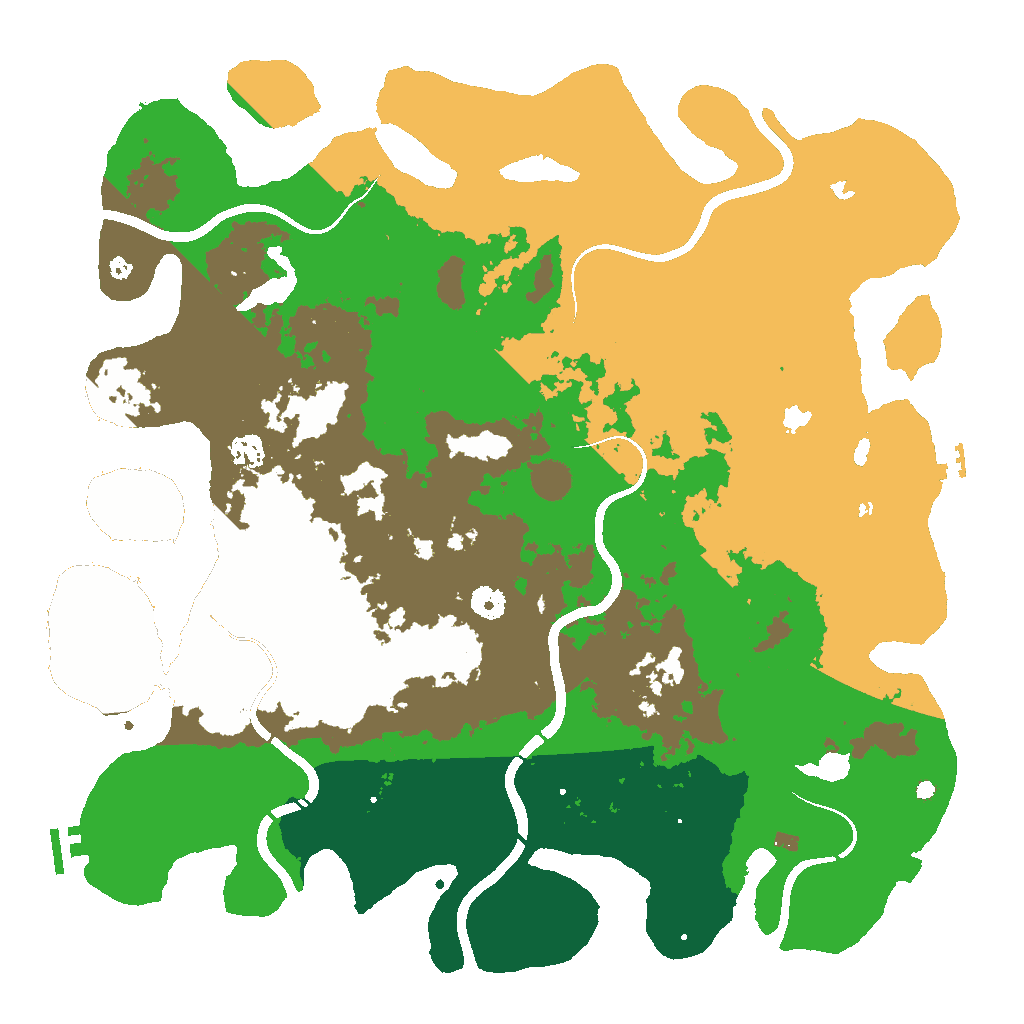 Biome Rust Map: Procedural Map, Size: 4500, Seed: 1722427781