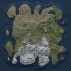 Thumbnail Rust Map: Procedural Map, Size: 3500, Seed: 420064308, 18 Monuments