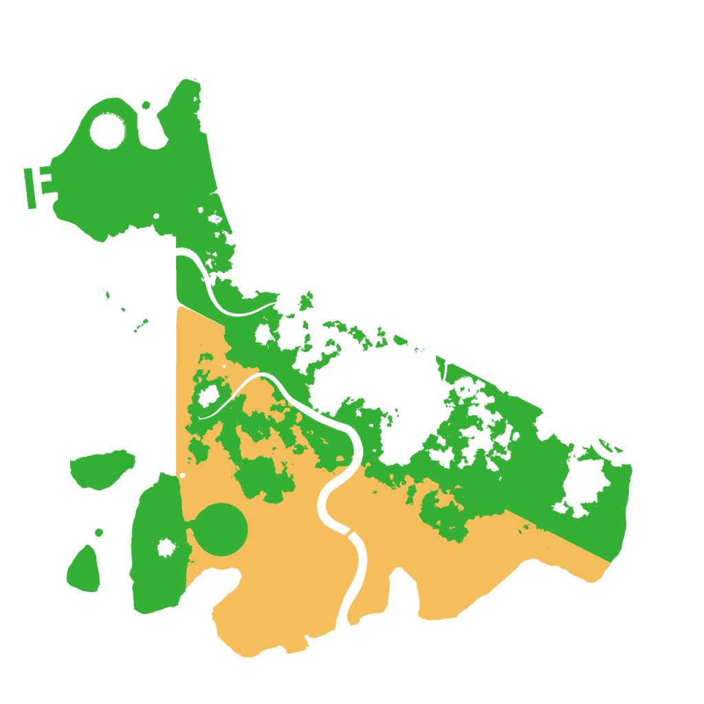 Biome Rust Map: Procedural Map, Size: 3500, Seed: 1739778756
