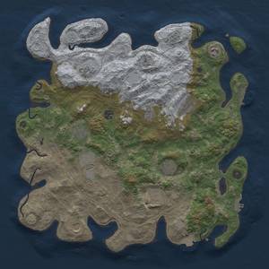 Thumbnail Rust Map: Procedural Map, Size: 4250, Seed: 610920978, 19 Monuments