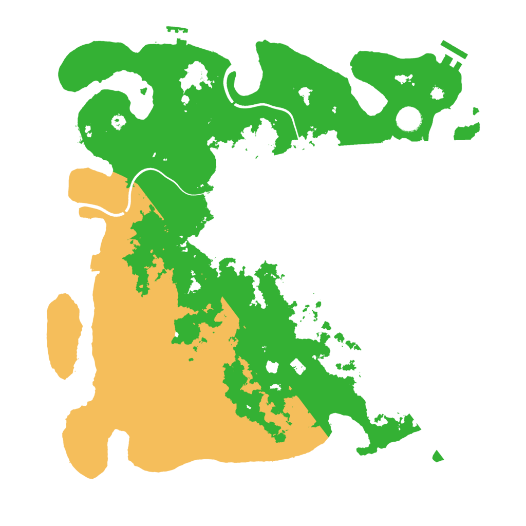 Biome Rust Map: Procedural Map, Size: 3700, Seed: 538597052