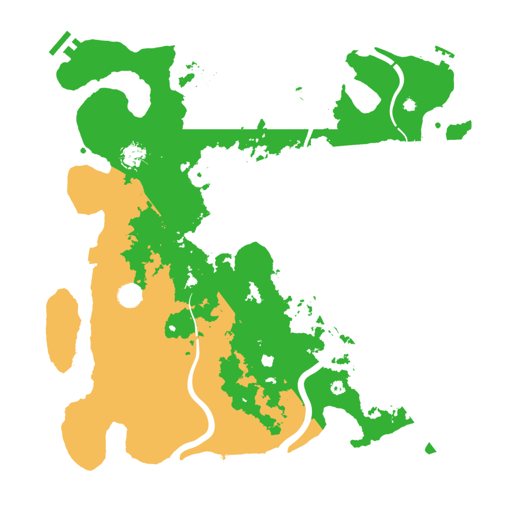 Biome Rust Map: Procedural Map, Size: 3700, Seed: 538597052
