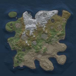 Thumbnail Rust Map: Procedural Map, Size: 3000, Seed: 899598944, 15 Monuments