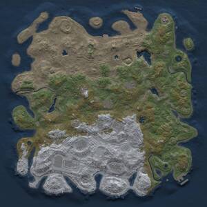 Thumbnail Rust Map: Procedural Map, Size: 4800, Seed: 853378964, 17 Monuments