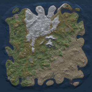 Thumbnail Rust Map: Procedural Map, Size: 5000, Seed: 978869, 19 Monuments