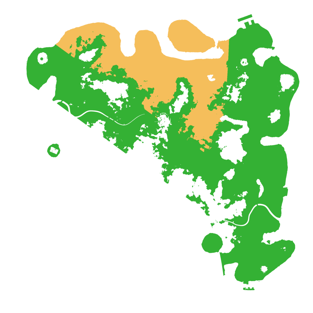 Biome Rust Map: Procedural Map, Size: 4250, Seed: 154139985