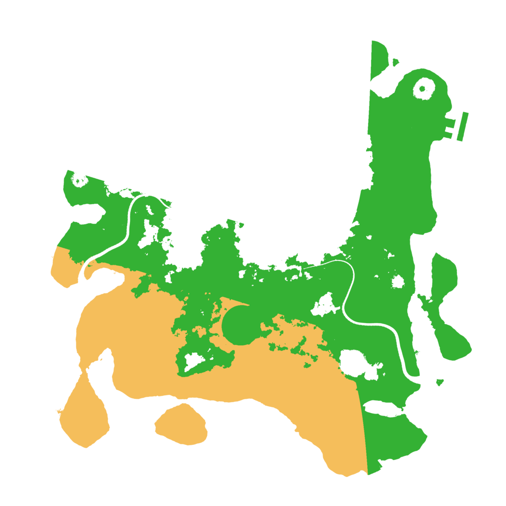 Biome Rust Map: Procedural Map, Size: 3500, Seed: 968607289