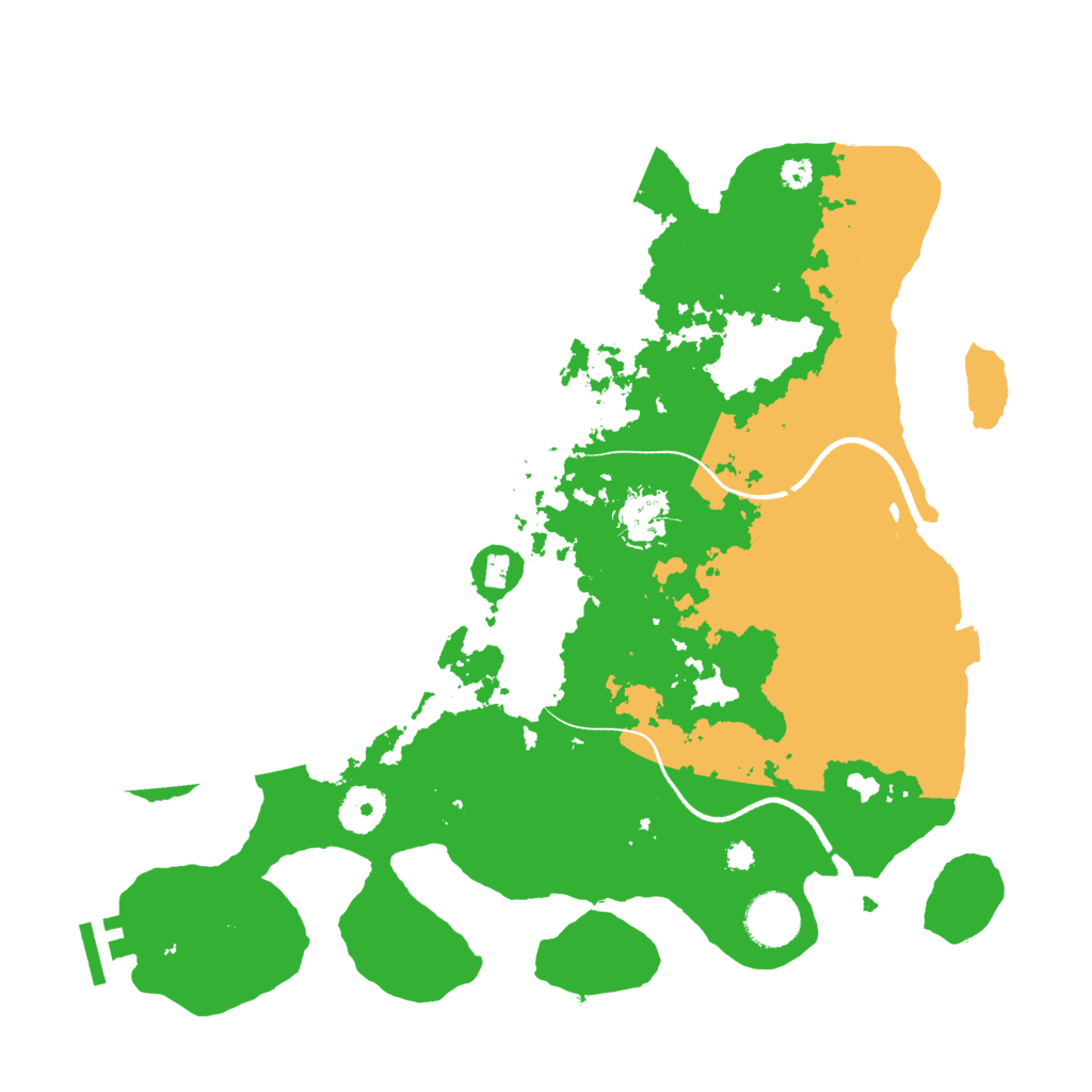 Biome Rust Map: Procedural Map, Size: 3500, Seed: 2003930986
