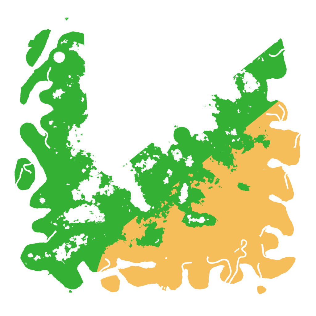 Biome Rust Map: Procedural Map, Size: 5000, Seed: 2464289