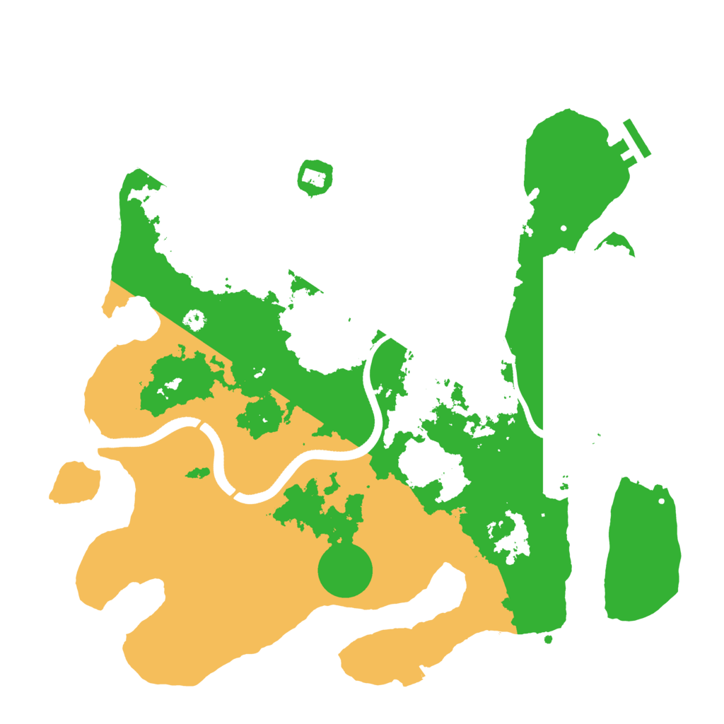 Biome Rust Map: Procedural Map, Size: 3500, Seed: 1457279339