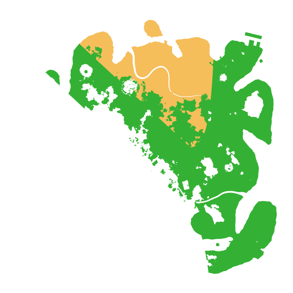 Biome Rust Map: Procedural Map, Size: 3500, Seed: 454945334