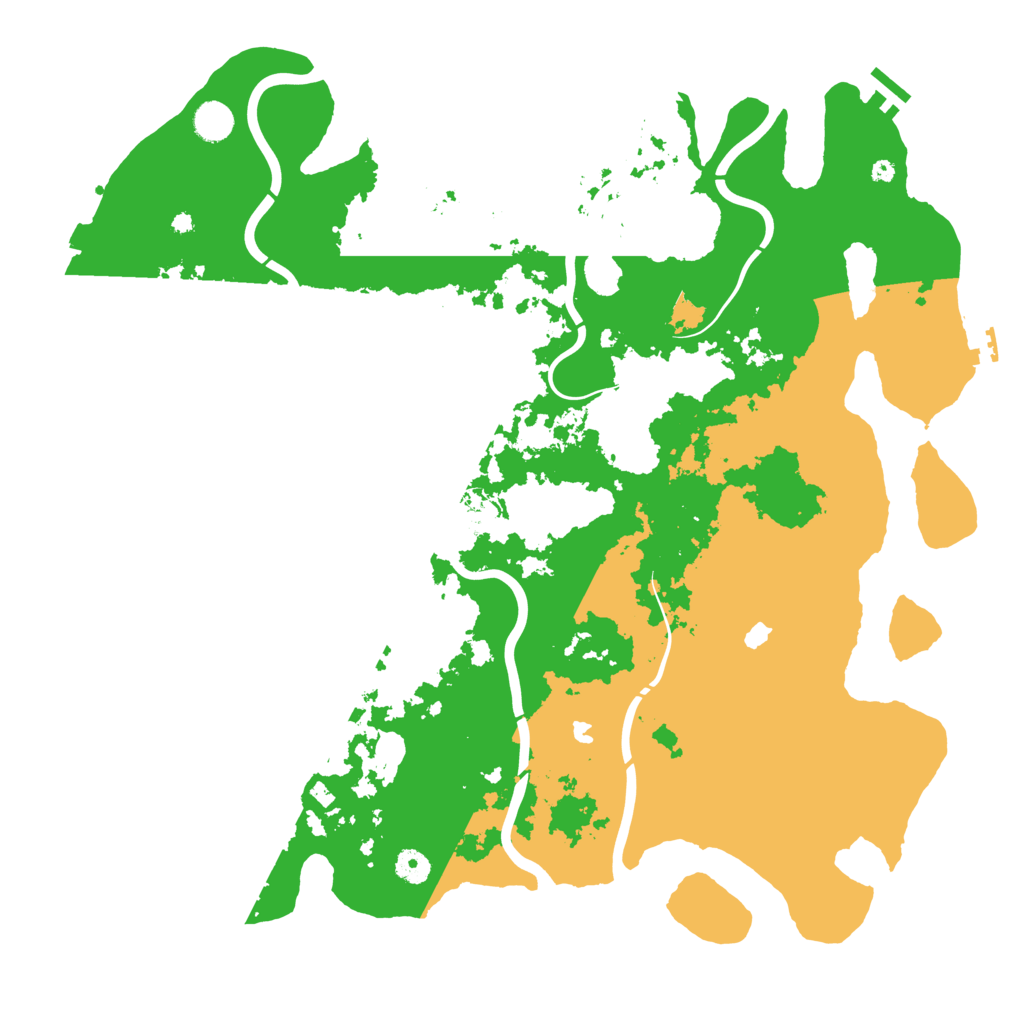 Biome Rust Map: Procedural Map, Size: 4500, Seed: 6826536