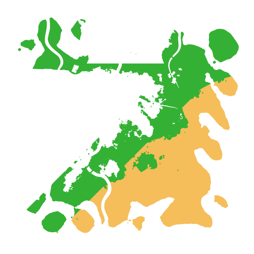 Biome Rust Map: Procedural Map, Size: 3500, Seed: 894575292