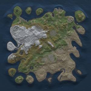 Thumbnail Rust Map: Procedural Map, Size: 3500, Seed: 894575292, 16 Monuments