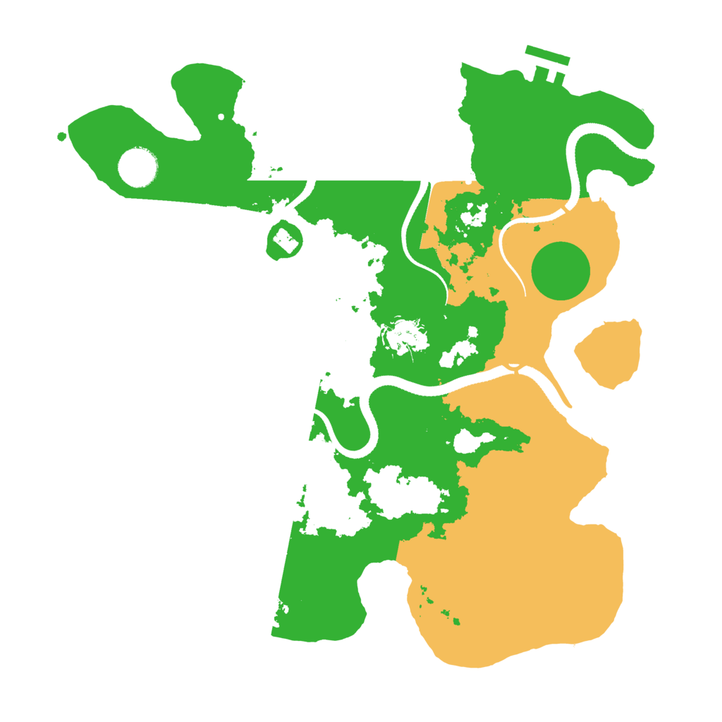 Biome Rust Map: Procedural Map, Size: 3250, Seed: 1076784269