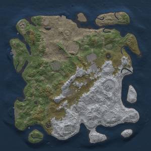Thumbnail Rust Map: Procedural Map, Size: 4000, Seed: 1470945904, 16 Monuments