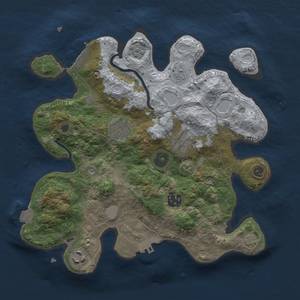 Thumbnail Rust Map: Procedural Map, Size: 3000, Seed: 1182464580, 13 Monuments