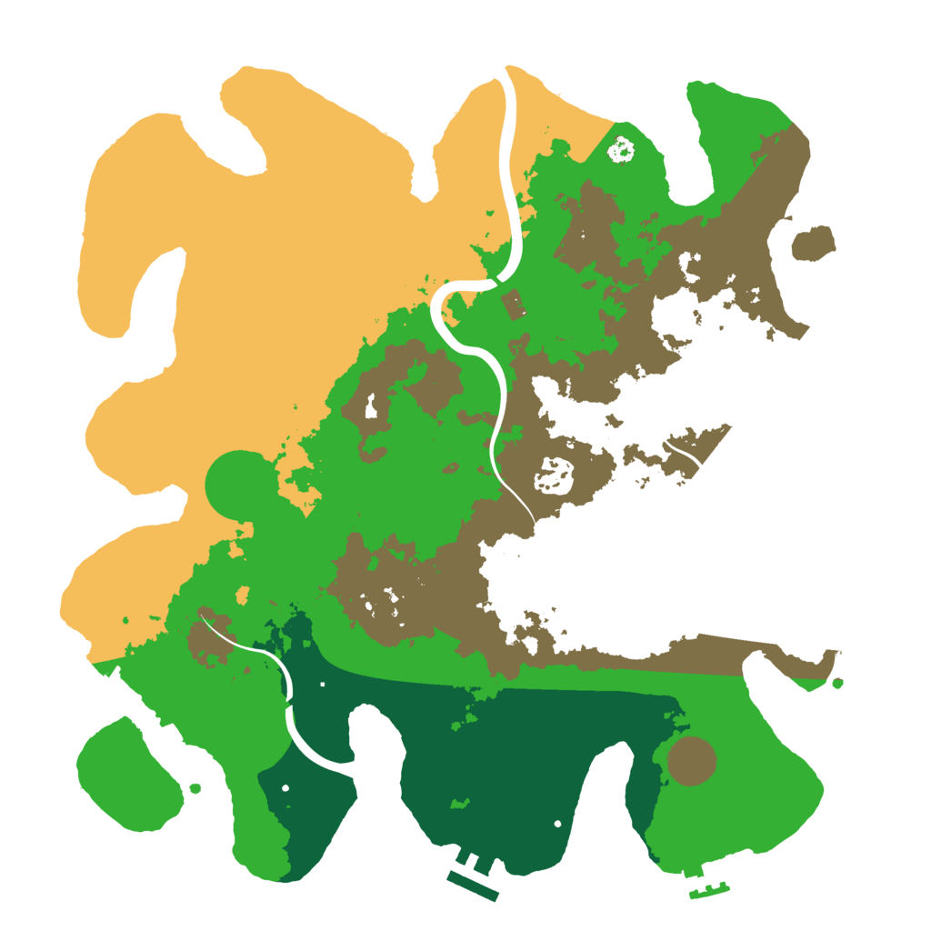 Biome Rust Map: Procedural Map, Size: 3500, Seed: 1771698931