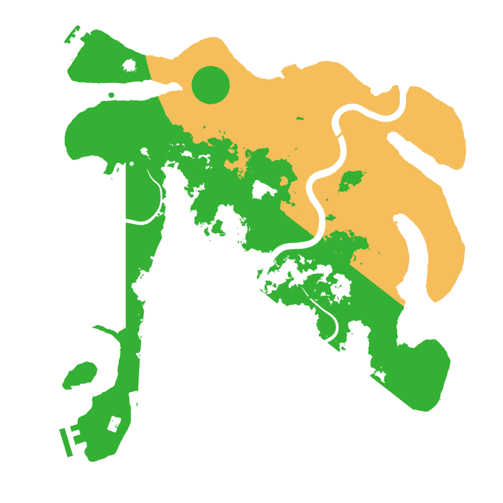 Biome Rust Map: Procedural Map, Size: 3500, Seed: 981592299