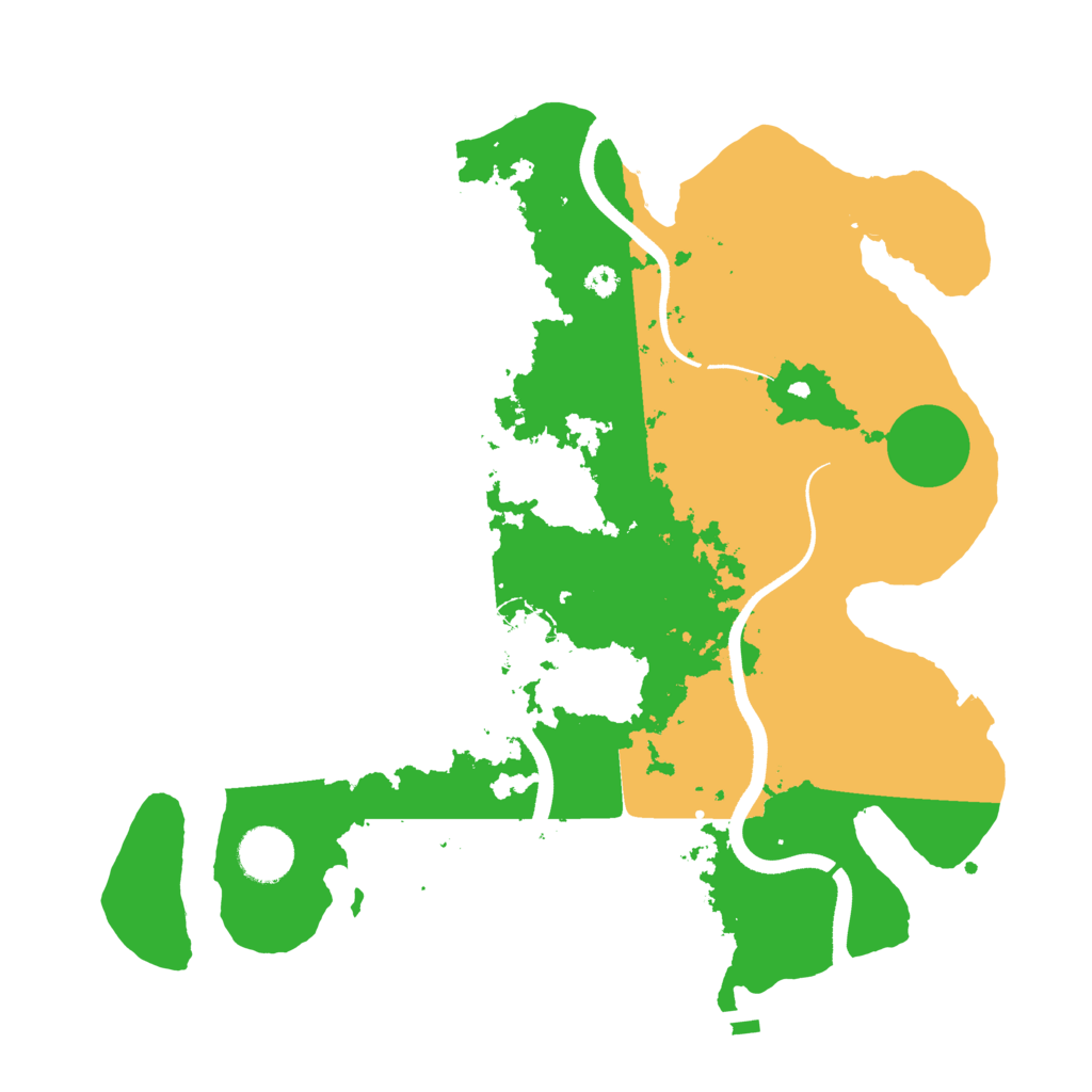 Biome Rust Map: Procedural Map, Size: 3500, Seed: 468668329