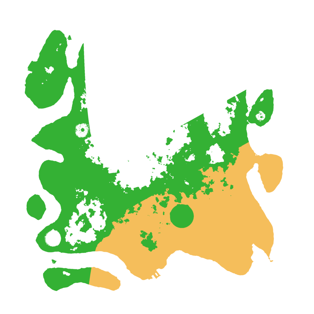 Biome Rust Map: Procedural Map, Size: 3500, Seed: 264300436