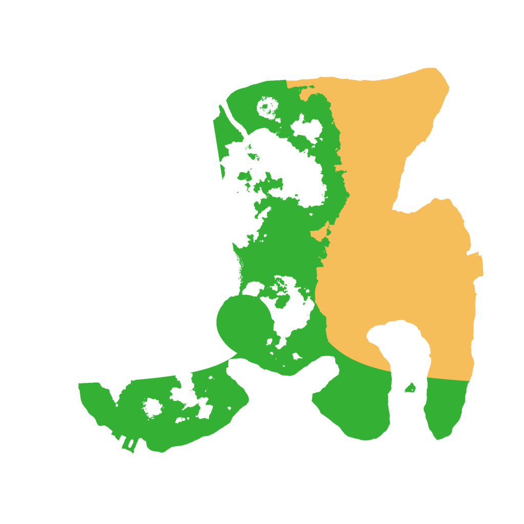 Biome Rust Map: Procedural Map, Size: 2500, Seed: 1000022