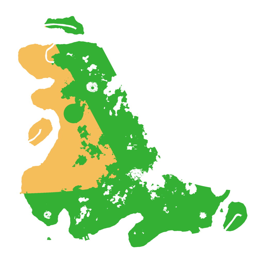 Biome Rust Map: Procedural Map, Size: 3600, Seed: 40738907