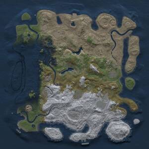 Thumbnail Rust Map: Procedural Map, Size: 4250, Seed: 843534858, 17 Monuments