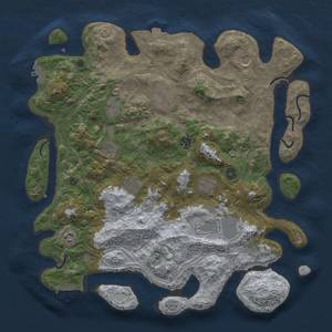 Thumbnail Rust Map: Procedural Map, Size: 4250, Seed: 843534858, 17 Monuments