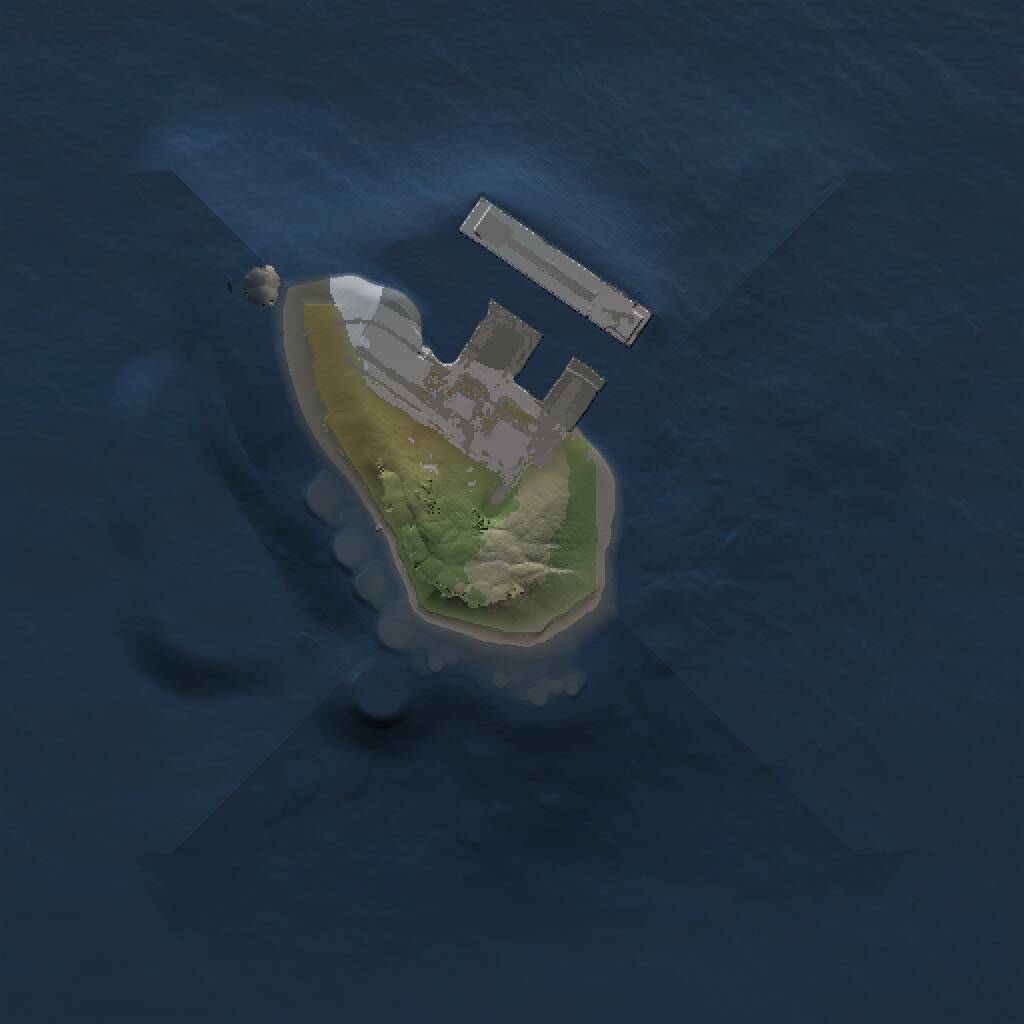 Rust Map: Procedural Map, Size: 1000, Seed: 1234321, 2 Monuments