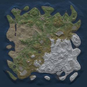 Thumbnail Rust Map: Procedural Map, Size: 4250, Seed: 998051, 18 Monuments