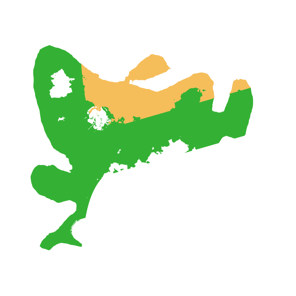 Biome Rust Map: Barren, Size: 2400, Seed: 904636