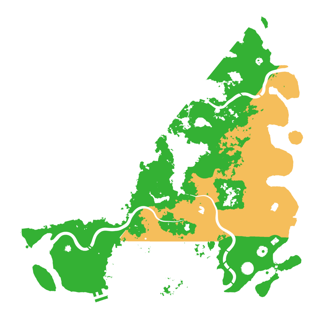 Biome Rust Map: Procedural Map, Size: 4500, Seed: 11486418