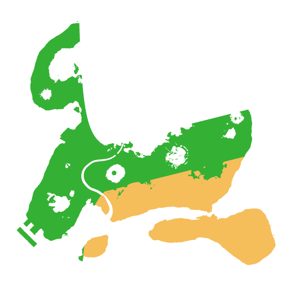 Biome Rust Map: Procedural Map, Size: 2500, Seed: 1175674175