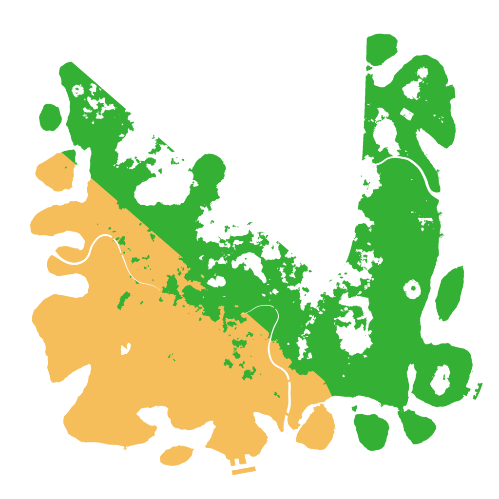 Biome Rust Map: Procedural Map, Size: 4250, Seed: 1105113847