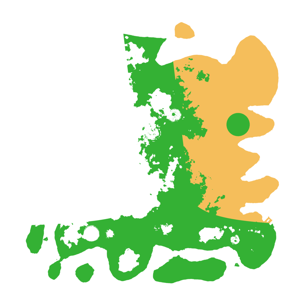 Biome Rust Map: Procedural Map, Size: 3500, Seed: 96749625