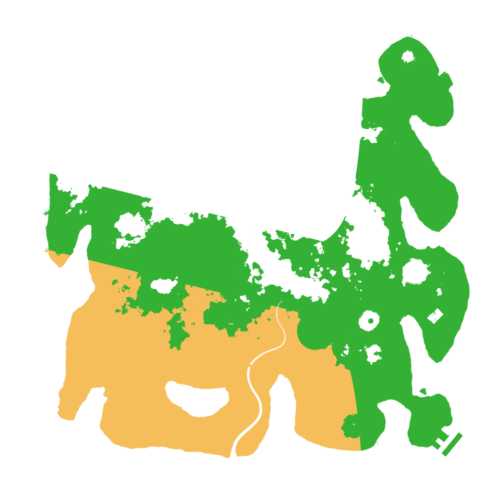 Biome Rust Map: Procedural Map, Size: 3700, Seed: 1613001662