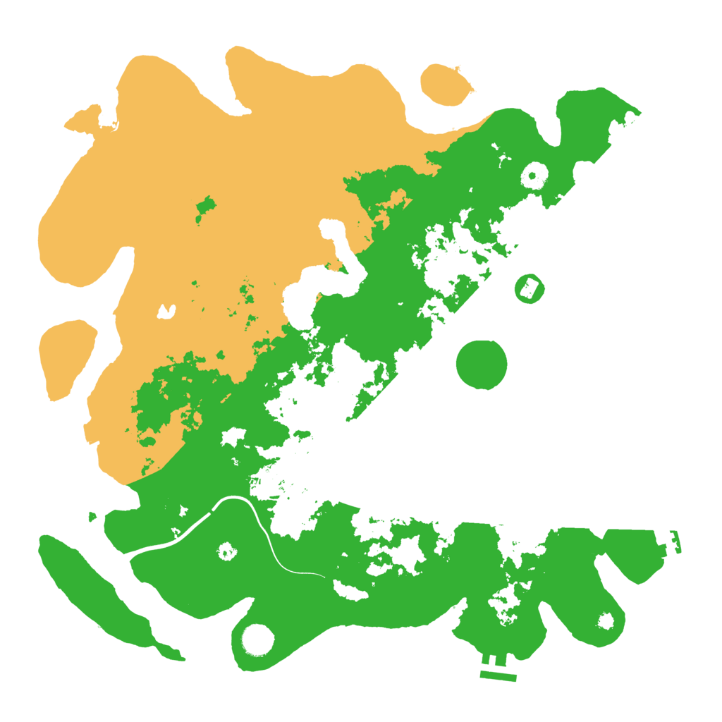 Biome Rust Map: Procedural Map, Size: 4000, Seed: 41241414
